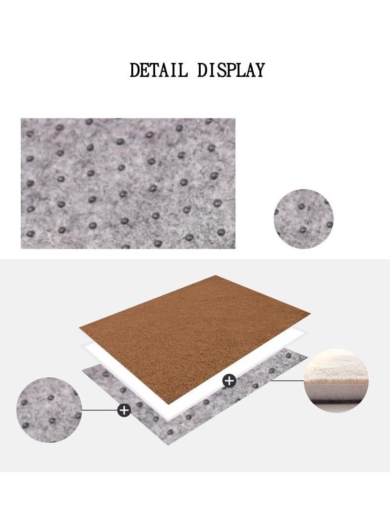 الأزرق جي دبليو 50 * 80 سم سجادة قدم بسيطة سميكة ومريحة من الصوف المرجاني المريح من الإسفنج الماص للقدمين في الحمام - Image 3